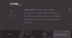Desktop Screenshot of cedarstreetcap.com